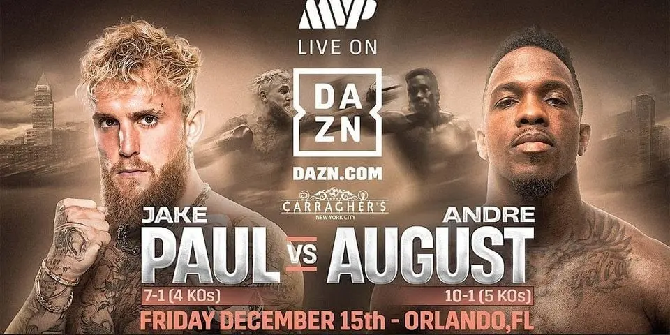 Jake Paul vs Andre August DAZN