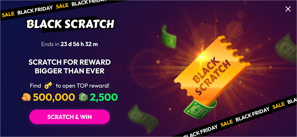 Funrize Black Scratch Black Friday