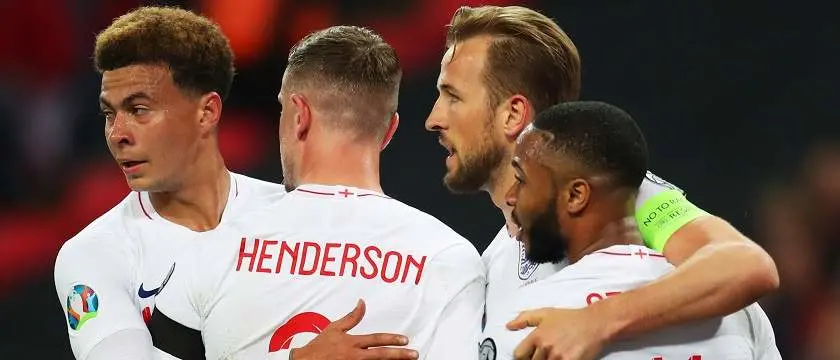 r football england 2019 celebrating