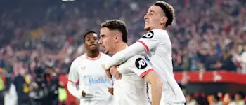 football 2024 spain liga ea sport sevilla goal pedrosa celebration