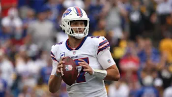 Josh Allen Bills drop back