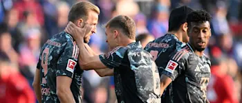2024 football bundesliga bayern munich away kimmich and kane celebration goal