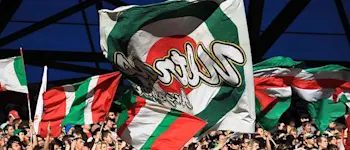 r football bundesliga augsburg fans flags