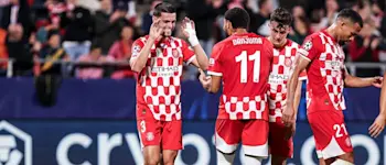 football 2024 champions league girona miguel gutierrez goal celebration