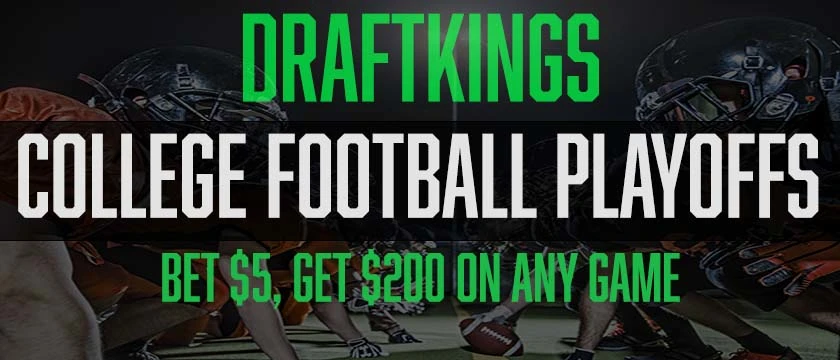 DraftKings College Football Bet $5, Get $200
