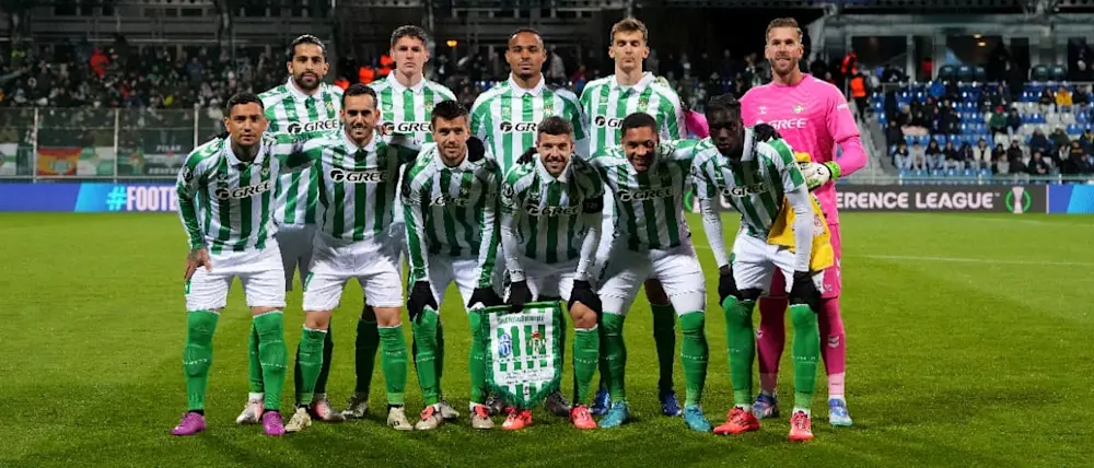 football 2024 conference league real betis team prematch photo