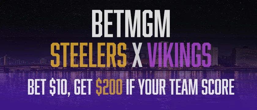 BetMGM Vikings vs Steelers TNF