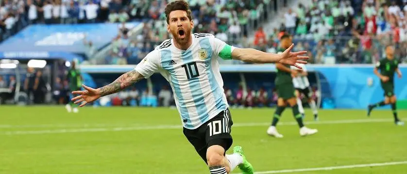 r football worldcup argentina messi celebrating new