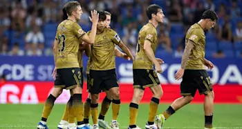 football 2024 laliga real sociedad take kubo celebration goal