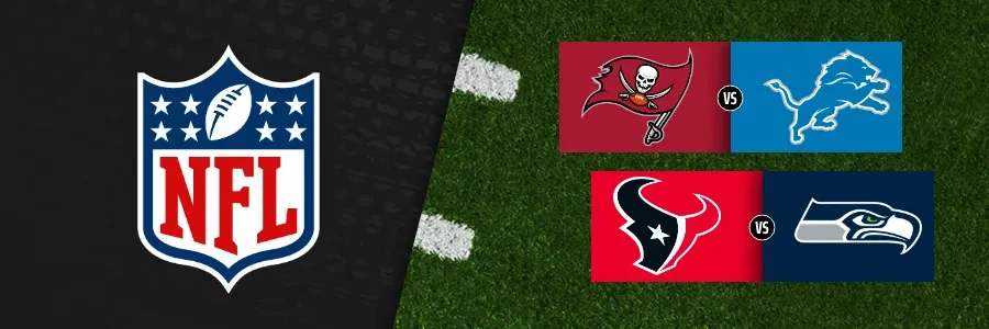 DK King Of The End Zone - Tampa Bay Buccaneers vs Detroit Lions and Houston Texans vs Seattle Seahawks