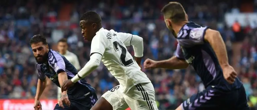 r football real madrid valladolid vinicius 2018