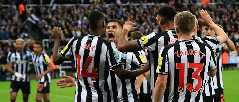 football 2023 premier league newcastle celebration