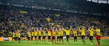 r football bundesliga bvb celebrating team