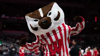 Wisconsin Mascot Flexing