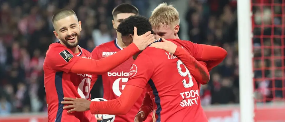 football 2024 france ligue 1 lille goal celebration