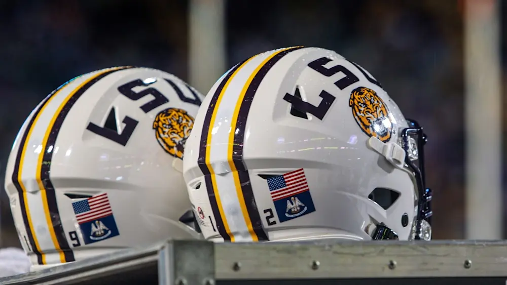 LSU Tigers White Helmets