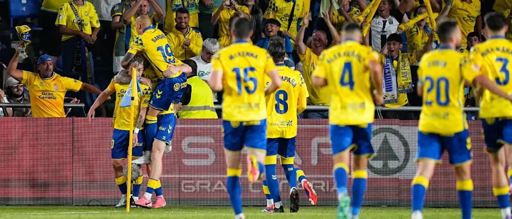 football 2024 spain laliga las palmas goal celebration home