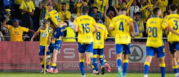 football 2024 spain laliga las palmas goal celebration home