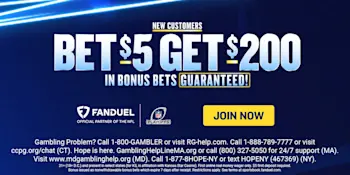 FanDuel Jan 2025 bet $5 get $200 NFL