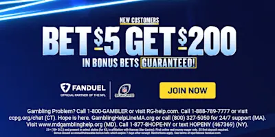 FanDuel Jan 2025 bet $5 get $200 NFL