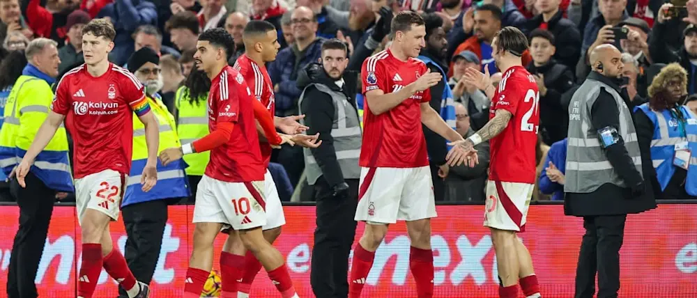 football 2024 england premier league nottingham forest goal celebration