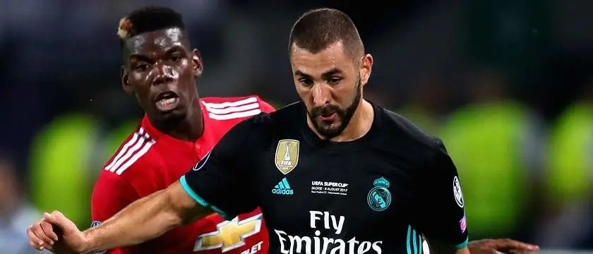 r football real madrid manchester united pogba news