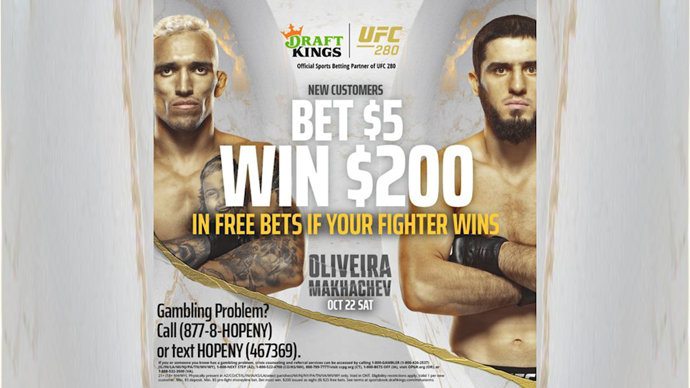 DraftKings UFC Oliveria vs Islams