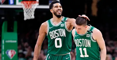 Boston Celtics Jayson Tatum and Payton Pritchard