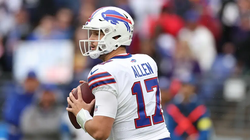 Josh Allen Bills drop back