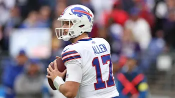 Josh Allen Bills drop back