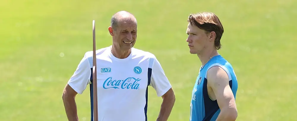 Napoli pre-season 2026-2027, Allegri, McTominay (Getty)