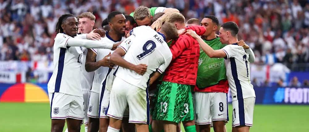 football international euro2024 england players goal celebration