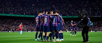 football 2023 laliga barcelona celebration