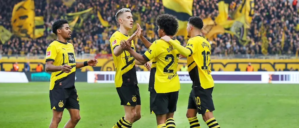 football 2024 bundesliga borussia dortmund players celebration
