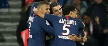 r football ligue1 psg celebrations