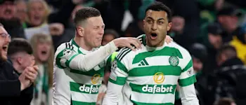 football 2025 champions league celtic goal celebration