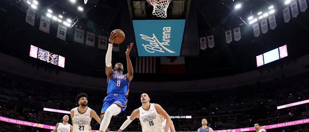 basket 2025 nba okc thunder nuggets playoffs williams