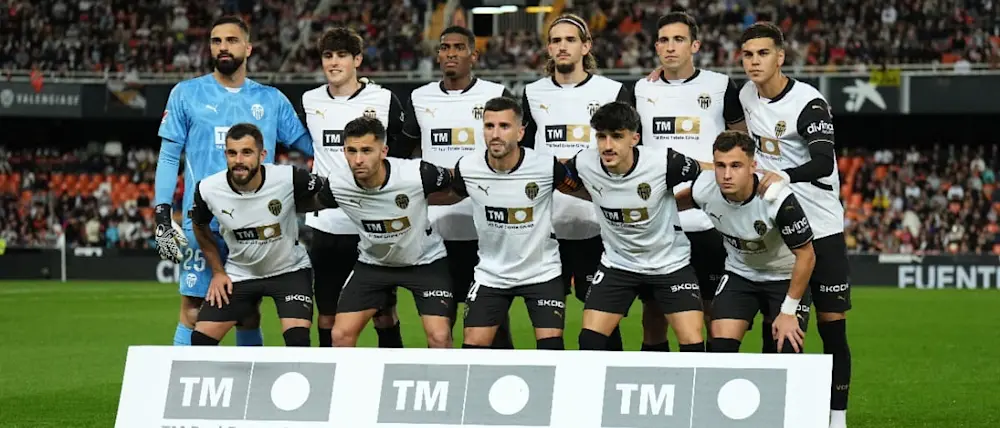 football 2024 spain liga ea sport valencia prematch team photo