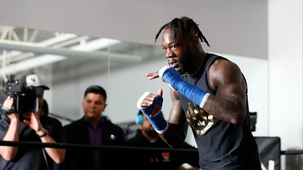 Deontay Wilder Media Workout