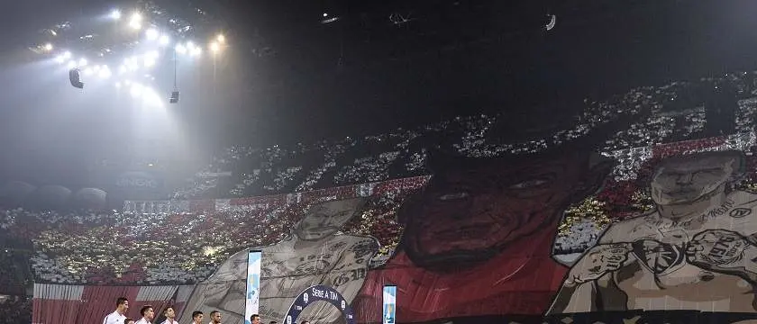 r football seriea juventusvsmilan tifo