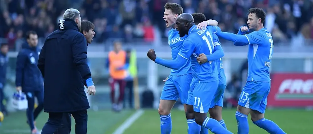 football 2024 italy serie a napoli goal celebration manager