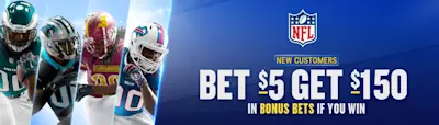 FanDuel bet $5 get $150