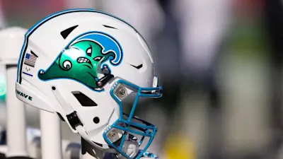 Tulane Green Wave helmet