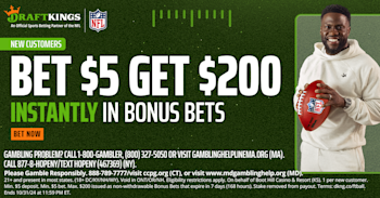 DraftKings Bet $5 Get $200 2024