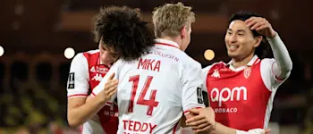 football 2025 france ligue 1 as monaco mika goal celebration