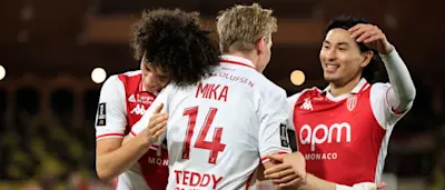 football 2025 france ligue 1 as monaco mika goal celebration