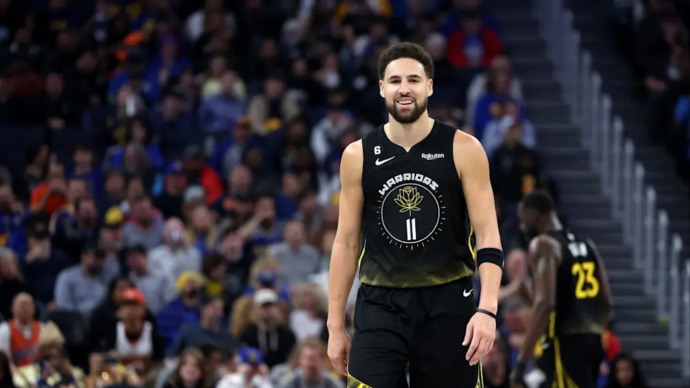 Klay Thompson Warriors smiling