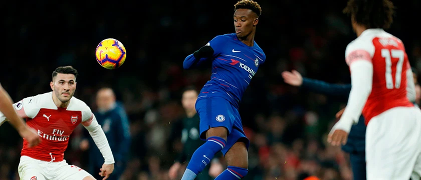 r epl 2019 arsenal chelsea callum hudson odoi