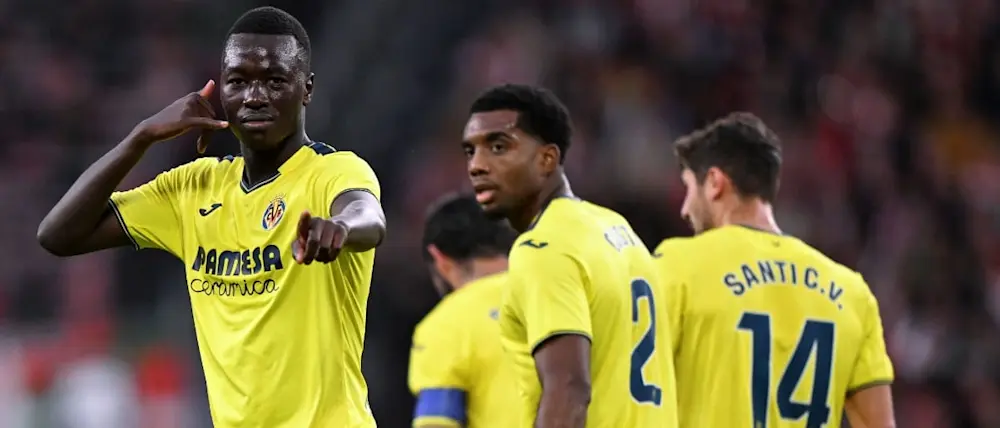 football 2024 spain liga ea sport villarreal pape gueye goal celebration