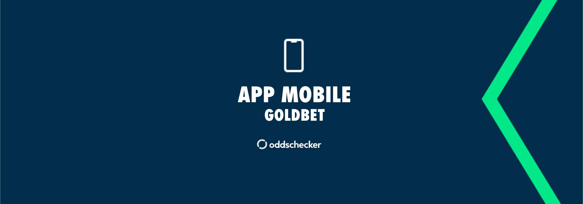 Goldbet mobile application user interface showcasing live betting markets.